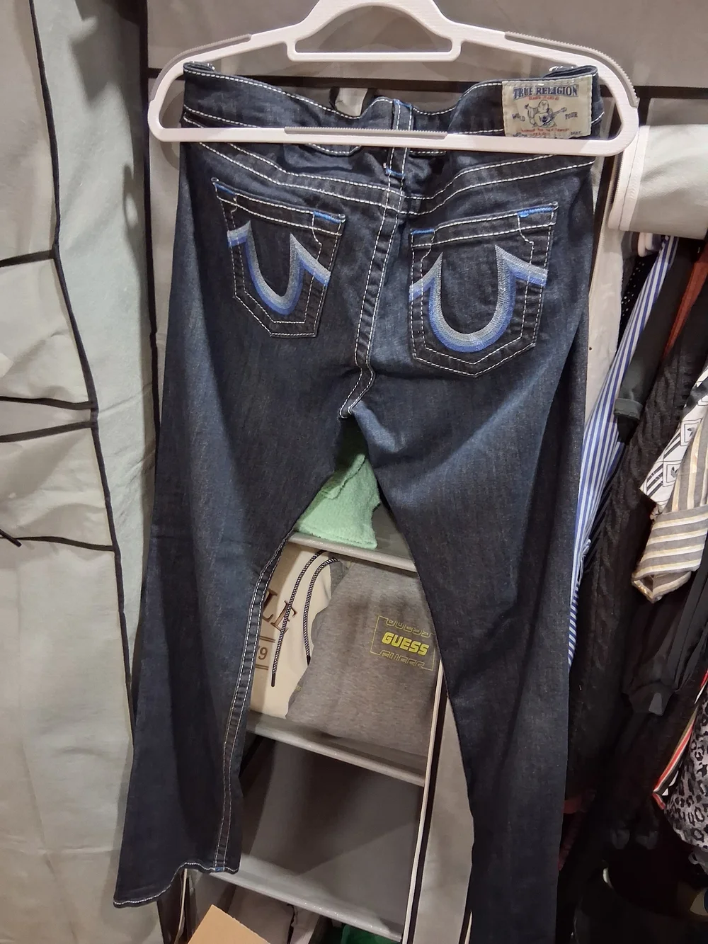 True Religion Men's Dark Indigo Bootcut Jeans